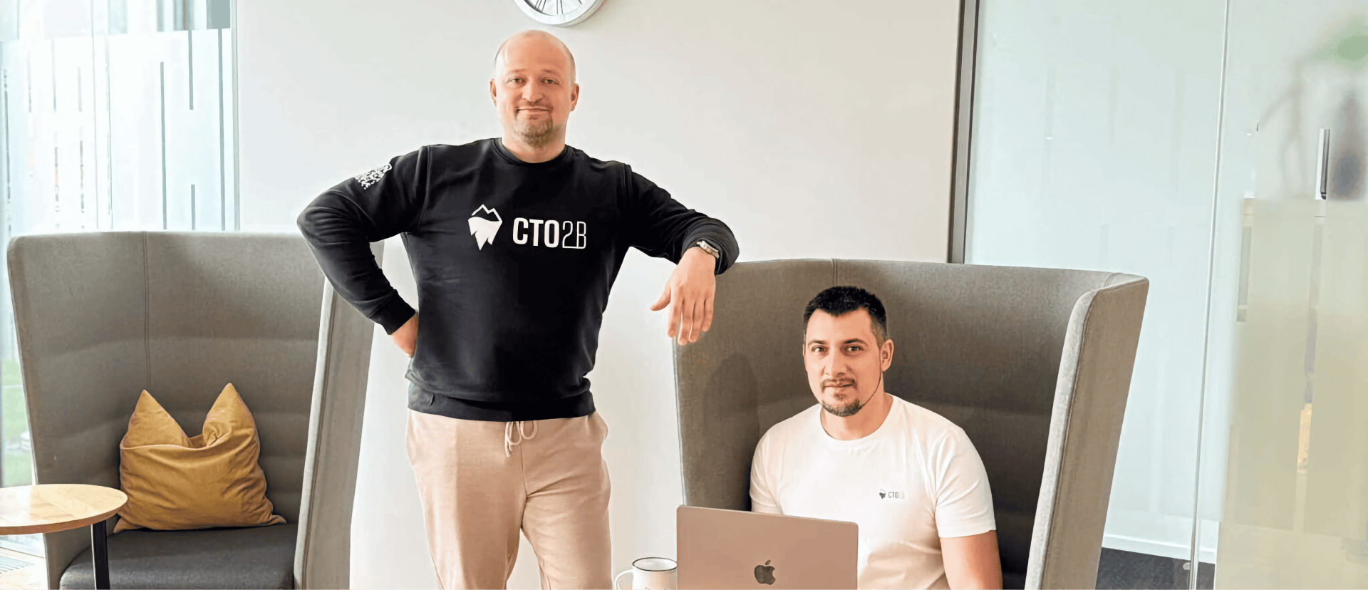 Founders of CTO2B Andrius Bagdonavicius and Aleksej Trofimov