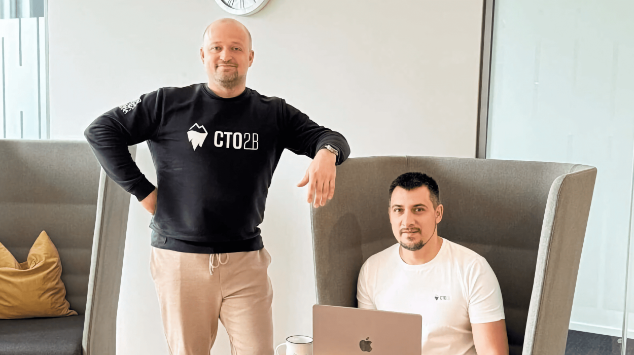 Founders of CTO2B Andrius Bagdonavicius and Aleksej Trofimov